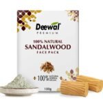 Deewal Premium Sandalwood Clay Face Mask | Ultra Glow & Deep Cleansing Face Pack | Absorbs Excess Oil & Removes Impurities | Natural Tan Removal | Chemical-Free | Suitable for All Skin Types - Fast Shipping to USA & Canada