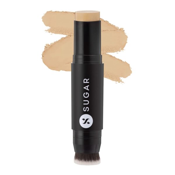 SUGAR Cosmetics Ace Of Face Matte Foundation Stick with In-Built Brush | For All Skin type,Lasts 24hrs | Full Coverage Foundation for Women | 12gm - 25 Macchiato - Fast Shipping to USA & Canada