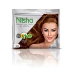 Nisha Cream Hair Color Rich Bright Long Lasting Hair Colouring For Ultra Soft Deep Shine 100% Grey Coverage Conditioning With Natural Herbs Golden Brown (Pack of 6) - Fast Shipping to USA & Canada