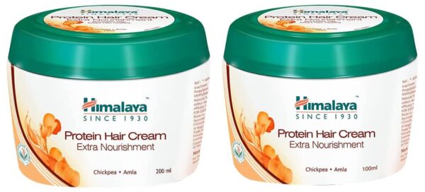 Himalaya Protein Hair Cream | 200 Millilitre & Protein Hair Cream For Damage Control-100 Millilitre | Floral, For Frizzy Hair -2 Count