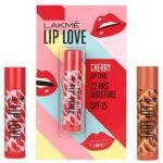 LAKME Lip Love Chapstick, Spf15, Cherry, 4.5 g And Lip Love Chapstick, Caramel, 4.5g - Fast Shipping to USA & Canada