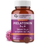 Carbamide Forte Melatonin 3mg With Tagara 75mg Sleeping Aid Pills 90 Tablets - Fast Shipping to USA