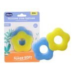 Chicco Teether Supersoft Star 2M+ 2Pc Blue + Yellow - Fast Shipping to USA & Canada
