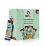 Bevzilla 48 Instant Coffee Powder Sachets (Colombian Gold) - 96 Grams| Hot & Cold Coffee| Makes 48 Cups| 100% Arabica Coffee| Strong Coffee| Easy To Carry| Best Coffee| Espresso, Latte, Cappuccino - Fast Shipping to USA & Canada