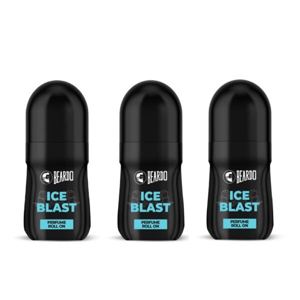 Beardo Ice Blast Perfume Roll On 50ml (Pack of 3)
