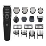 Vega OG 15 in 1 All Rounder Grooming Set for Men with 180min Runtime, 40 Length Settings, 15 in 1 Face, Nose & Body Trimmer for Men, Black, 2 Year Warranty (VHTH-37) - Fast Shipping to USA & Canada