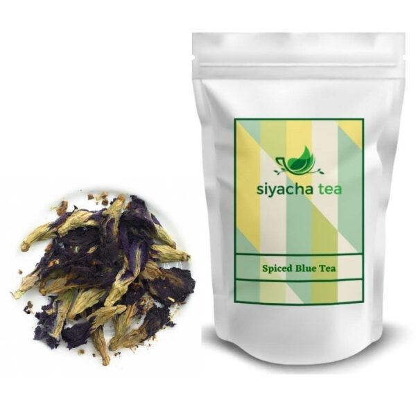 Siyacha Tea Pure Spiced Blue Pea Flower Tea|Fresh Masala Blend|Herbal Refreshing Chai|Natural Immunity Booster|250g Makes 125 Cups (approx) - Fast Shipping to USA & Canada