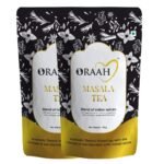 Oraah Masala Chai - Immunity Booster with Cardamom, Ginger, Black Pepper | Rich, Flavourful & Traditional, 150 Gms (Pack 2) - Fast Shipping to USA & Canada