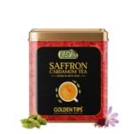 Golden Tips Saffron Cardamom (Elaichi) Exotic Robust CTC Chai 250 Gram - Fast Shipping to USA & Canada