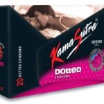KamaSutra Dotted Condom for Men | Power Dots Ensure Extra Stimulation and Intense Orgasms | Combo Pack of 20 - Fast Shipping to USA