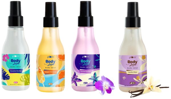 Plum BodyLovin' Best Of Body Mists Combo For Unisex, 150ml - Floral, Vanilla & Fruity - Fast Shipping to USA & Canada
