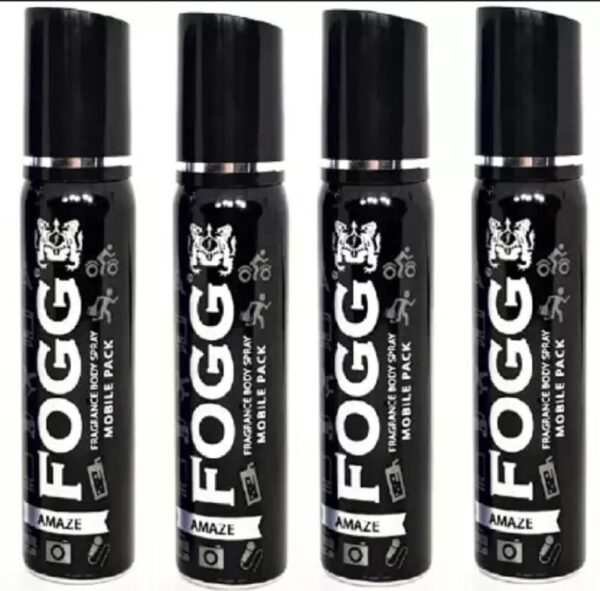 FOGG Men & Women Deo Body Spray Pack Amaze 25 Ml X 4 Fresh Scent Perfume Body Spray - & (100 Ml, Pack Of 4) - Fast Shipping to USA & Canada