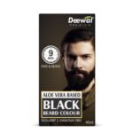 Deewal Beard Black Color | Quick 9-Minute Formula | Natural Black Beard Color for Men | No Ammonia | Long-Lasting & Skin-Friendly Hair Dye | Easy Application & Non-Drip Formula - Fast Shipping to USA & Canada