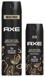 AXE Dark Temptation Long Lasting Deodorant Bodyspray For Men 215 ml & Axe Dark Temptation Long Lasting Deodorant Bodyspray For Men 150 ml - Fast Shipping to USA & Canada