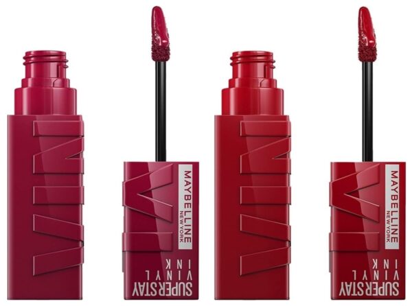 Maybelline Superstay Vinyl Ink Liquid Matte Lipstick, High Shine That Lasts For 16 Hrs, Enriched With Vitamin E & Aloe, Shade Lippy And Unrivaled, 4.2G Each (Combo Pack) - Fast Shipping to USA & Canada