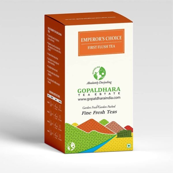 Gopaldhara Darjeeling Tea Emperor's Choice 50g Paper Box - (Royal Series) FTGFOP1 First Flush Tea directly from the Highest Elevation 7000 Feet - Fast Shipping to USA & Canada