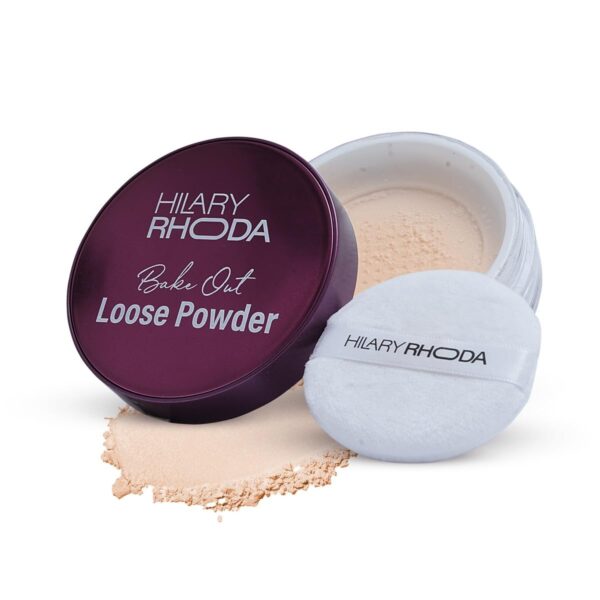 Hilary Rhoda Bake Out Loose Powder | Setting Loose Powder for Face | Matte Finish & Lightweight Loose Powder | Hides Imperfections | Oil Control Formula | 10gm (Banana | Shade 02) - Fast Shipping to USA & Canada