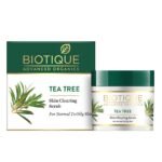 Biotique Tea Tree Skin Clearing Face Scrub for Normal to Oily Skin, 50g - Fast Shipping to USA & Canada
