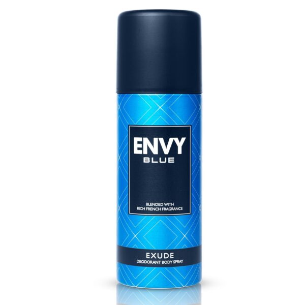 ENVY Blue Exude Deo -165ML | Long Lasting Deodorant Spray For Men - Fast Shipping to USA & Canada