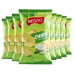 Bikano Chips Cream and Onion 75g (Pack of 8) - Fast Shipping to USA & Canada