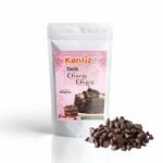 KONFIZ Dark Choco Chips (500g) Chocolate Chips for baking | 100% Natural | Dairy Free and 100% Cocoa Dark Chocolate | Used for baking and decoration - Fast Shipping to USA & Canada