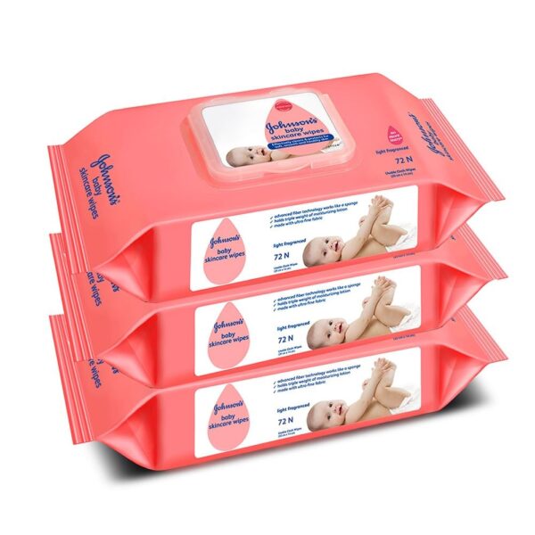 Johnson's Baby Wet Wipes | 216 Wipes (Buy 2 Get 1 Free) | Alcohol & Soap Free | Prevents Rashes & Redness | With 3X Moisturising Lotion | As Mild as Pure Water | Enriched with Glycerin | - Fast Shipping to USA & Canada