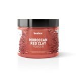 Beaface Moroccan Red Clay Brightening Clay 100Gm Pack | Glowing Skin | Reduces Black Spots | Natural & Herbal | Increases Skin Elasticity | Anti Wrinkle For All Skin Types (Pack Of 1)