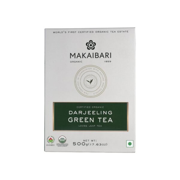 Makaibari Darjeeling Green | 500 gm Loose Leaf Tea | Monocartoon Green Tea | Refreshing and Energizing | Handpicked Tea - Fast Shipping to USA & Canada