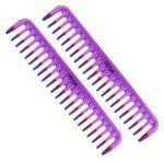 Vega Detangling Hair Comb,(India's No.1* Hair Comb Brand)For Men and Women,Blue, Pack of 2,(VC21266) - Fast Shipping to USA & Canada