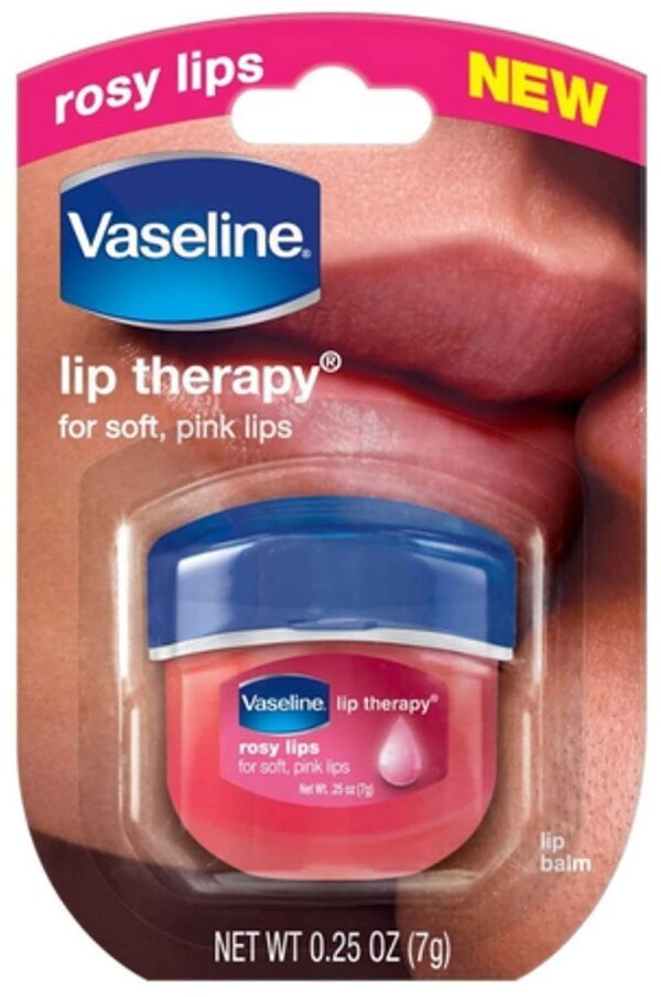 Vaseline Rosy Lip Therapy Size .25Z Rosy Lip Therapy .25Z, 1 Count, White - Fast Shipping to USA & Canada