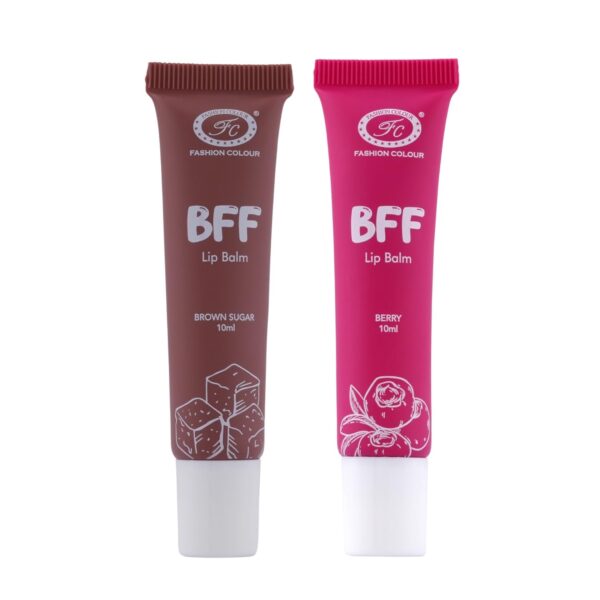 Fashion Colour BFF Lip Balm | 24 Hrs Moisturization | Pamper Your Lips | Ideal for all-day Comfort | Tinted Lip Balm (BROWN SUGAR & BERRY, 10ML EACH) - Fast Shipping to USA & Canada