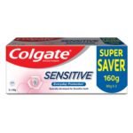Colgate Sensitive Everyday Protection Toothpaste, Combo Pack Of 160g (80g X 2), Specifically Developed For Sensitive Teeth & Healthy Gums, Tooth paste For Prevention Of Cavities & Plaque - Fast Shipping to USA & Canada