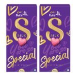 Cadbury Dairy Milk Silk Valentine's Heart Blush Chocolate Bar Gift Pack, 250 g (Pack of 2) - Fast Shipping to USA & Canada