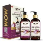 Wow Skin Science Onion Oil Shampoo & Conditioner Kit With Red Onion Seed Oil Extract, Black Seed Oil & Pro-Vitamin B5 (Shampoo + Conditioner), 600 Ml - Fast Shipping to USA & Canada