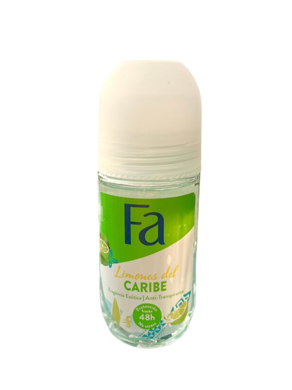 Fa Deodorant 1.7 Ounce Roll-On Caribbean Lemon (3 Pack) - Fast Shipping to USA & Canada