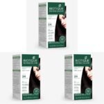 Biotique Herbcolor Conditioning Hair Colour l Ammonia Free Hair Color l 9 Organic Herbal Extracts l Natural and Healthy Shine l 50g + 110ml| Darkest Brown 3N (Pack of 3) - Fast Shipping to USA & Canada