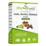 Attar Ayurveda Amla, Reetha, Shikakai powder for Hair growth | Natural Hair cleanser | 100% Pure and Natural | No-SLS, No-Paraben - Fast Shipping to USA & Canada