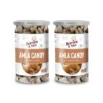 Berries And Nuts Dried Candied Amla Candy | Dried Indian Gooseberries, Amla | 400 Grams | 2 Bottles of 200 Grams - Fast Shipping to USA & Canada