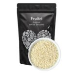 Fruitri White Sesame Seeds ? 1kg, Raw White Til, Fresh & Natural White Sesame, Sesame Seeds for Eating & Snacking, High Nutritious, Safed Til Seeds for Eating, Antioxidant rich, - Fast Shipping to USA & Canada