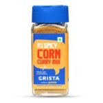 CRISTA Spicy Corn Curry Mix | Mixed Spices Blend | Zero added Colours, Fillers, Additives & Preservatives | Farm Fresh | No Added Sugar | Vegan | 45 gms