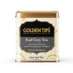 Golden Tips Earl Grey Loose Leaf Black Tea Blended With Pure Oil Of Bergamot, Brew Hot/Iced Tea, (100 Gram, 50 cups) - Fast Shipping to USA & Canada