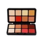 Fashion Colour Glamorous Blusher Highlighter Corrector 3 in 1 palette | ALL IN ONE Makeup Palette | Concealer Blusher and Highlighter Combo | Creamy Texture Moisturizing & Lasting |-Multicolor (32gm) - Fast Shipping to USA & Canada