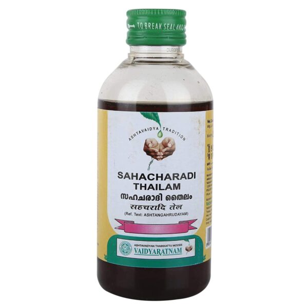 Vaidyaratnam Sahacharadi Thailam 200 ml (Pack of 2)| Ayurvedic Products | Ayurveda Products | Vaidyaratnam Products