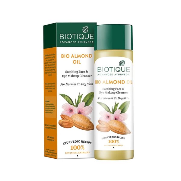 Biotique Almonmd Oil Deep Cleanse Purifying Cleansing Oil Face & Eye Makeup Remover For Normal to Dr - Fast Shipping to USA & Canada
