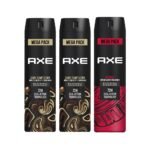 Axe Intense Long Lasting Deodorant Bodyspray For Men 215 ml & Axe Dark Temptation Long Lasting Deodorant Bodyspray For Men 215 ml (Pack 3) - Fast Shipping to USA & Canada