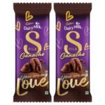 Cadbury Dairy Milk Silk Ganache Valentine's Gift Pack Chocolate Bar, 146 g (Pack of 2) - Fast Shipping to USA & Canada