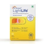 Dr. Morepen LightLife Pre-Meal Nutrition Mix |Controls Appetite & Reduces Cravings | For Men & Women | 10 Sachets | Lemon Flavors - Fast Shipping to USA