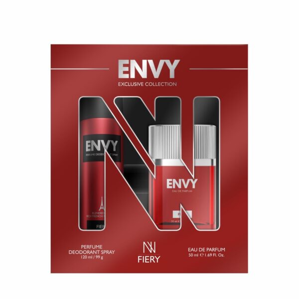 ENVY FIERY Gift Pack - Deodorant 120ML + Perfume 50ML | Long Lasting Fragrance for Men - Fast Shipping to USA & Canada