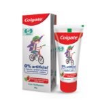 Colgate Toothpaste For Kids (6-9 Years),Natural Strawberry Mint Flavour Tooth Paste,With 0% Artificial Flavors,Preservatives,Sweeteners & Colors - 80 G Tube,Cavity Protection - Fast Shipping to USA & Canada