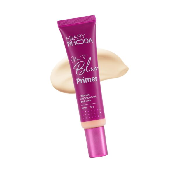 Hilary Rhoda Here to Blur Primer | Tinted & Silicon-Based | Water Resistant Primer | Matte Finish & Blurs Pores | Oil Control & Lightweight | 25g